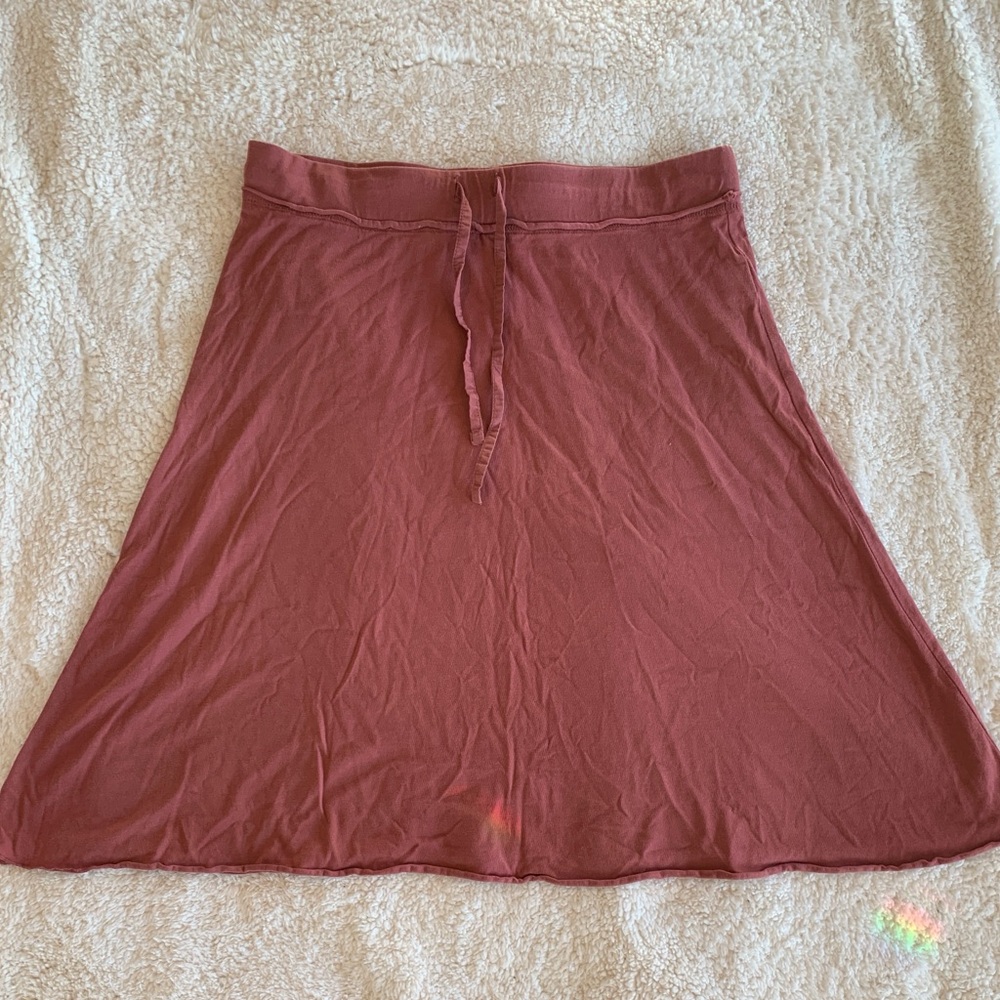 Women's JJill Dusty Pink Neutral A-Line skirt Summer Beach Size S
